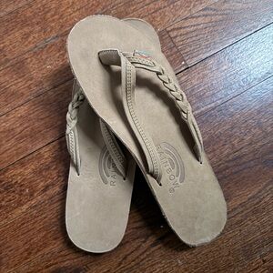 Rainbow Women's Braided Tan Sandals